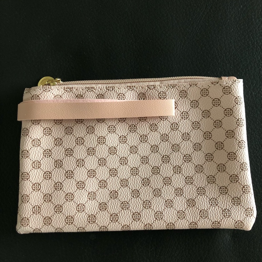 Pink Graphic Print Clutch Wristlet - Picture 1 of 3